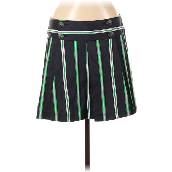 ASO BLAIR WALDORF GOSSIP GIRL Stripe Pleated Skirt Alt Color NWT NEW - Picture 4 of 5